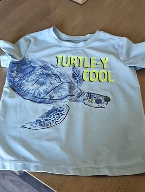 Kids Light Blue "Turtle-y Cool" Graphic Tee